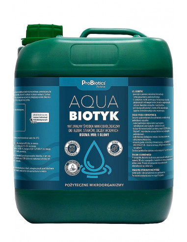 Aquabiotyk - do jezior, stawów, oczek wodnych - usuwa muł i glony - 5 L - Probiotics