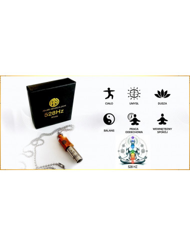 Naszyjnik z Gwizdkiem 528 Hz - generator dźwięku - Akari Aryaca