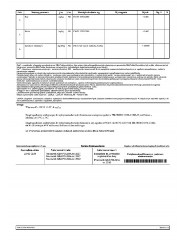 Kwas L-askorbinowy Witamina C 280 g - Skarby Gai