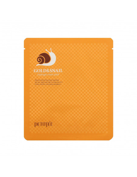 Petitfee  -  hydrożelowa maska w płachcie   ze złotem i śluzem ślimaka   30 g