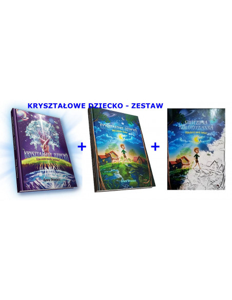 Super zestaw - Kryształowe dziecko cz. 1 i 2, kolorowanka gratis