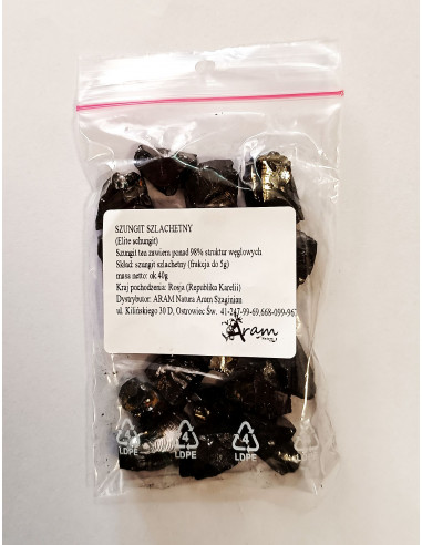 Szungit szlachetny 40g frakcja do 5g AquaVitus