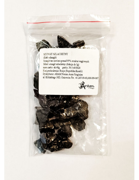 Szungit szlachetny 40g frakcja do 3g AquaVitus