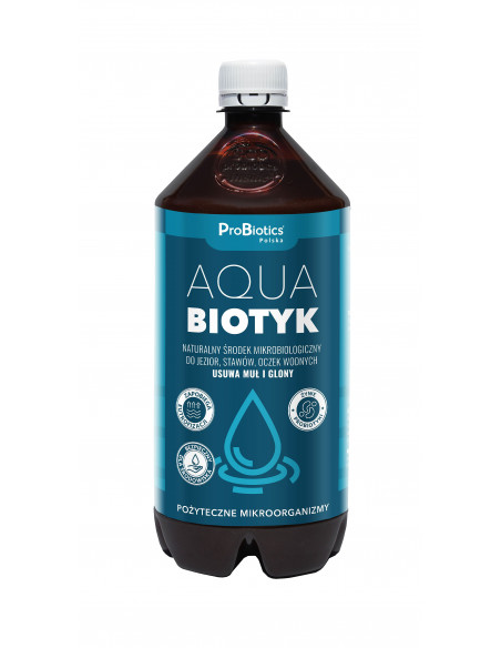 Aquabiotyk - do jezior, stawów, oczek wodnych - usuwa muł i glony - 1L Probiotics