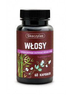 Włosy - biotyna pomaga zachować zdrowe włosy - 60 kaps. Skoczylas