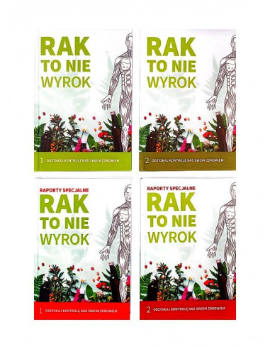 Rak to nie wyrok - zestaw 4 książek - Ryszard Grzebyk