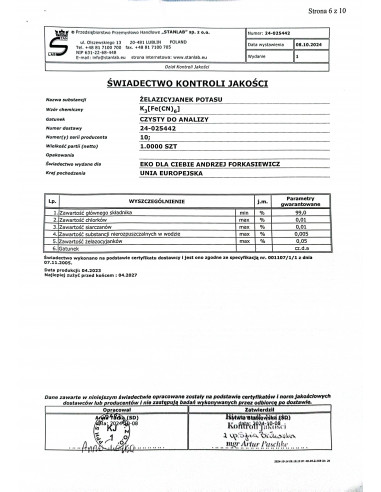 Zestaw do cyjanotypii - amonu żelaza (III) cytrynian 250 g i potasu żelazicyjanek 100 g