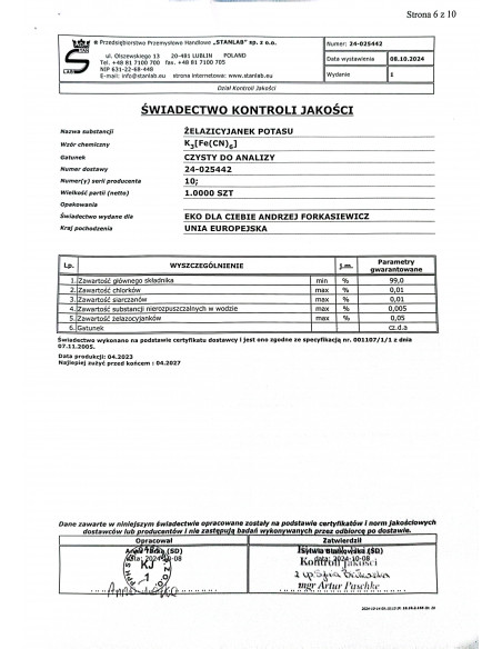 Zestaw do cyjanotypii - amonu żelaza (III) cytrynian 250 g i potasu żelazicyjanek 100 g