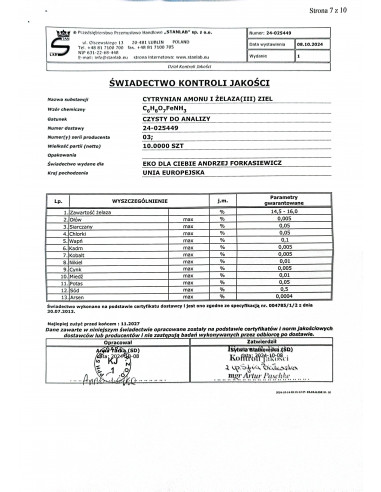 Zestaw do cyjanotypii - amonu żelaza (III) cytrynian 250 g i potasu żelazicyjanek 100 g