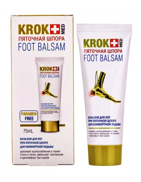 Balsam do stóp  na OSTROGĘ PIĘTOWĄ - 75 ml Krokmed