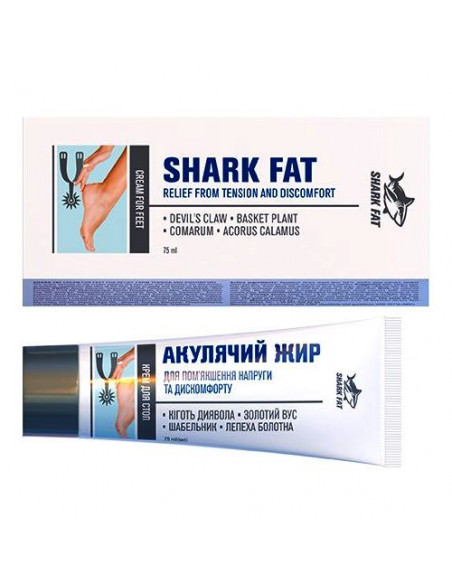 Krem  na OSTROGĘ PIĘTOWĄ  - Tłuszcz Rekina,  Złoty Wąs - 75 ml