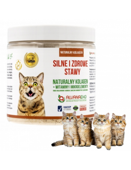 Naturalny kolagen dla kotów 300 g Alvanaeko