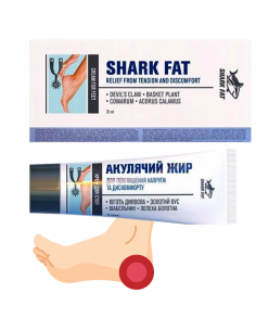 Krem  na OSTROGĘ PIĘTOWĄ  - Tłuszcz Rekina,  Złoty Wąs - 75 ml