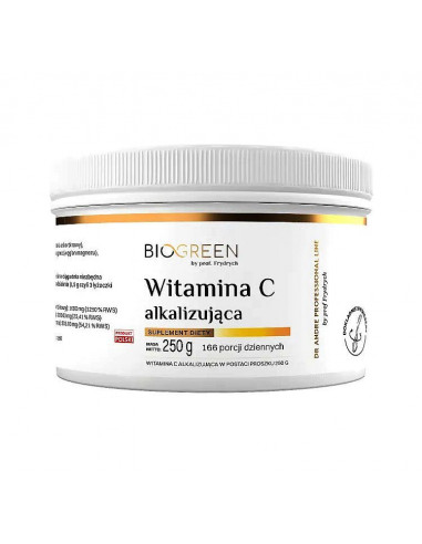 Witamina C - alkalizująca - 250 g - Biogreen - by prof. Frydrych