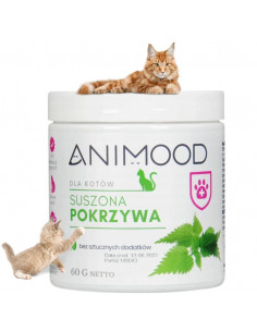 Pokrzywa dla kotów - zdrowa sierść - 70 g Animood