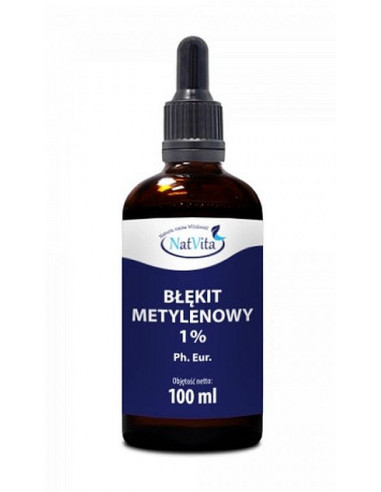 Błękit metylenowy - farmaceutyczny Ph. Eur. - 1%  - 100 ml Natvita