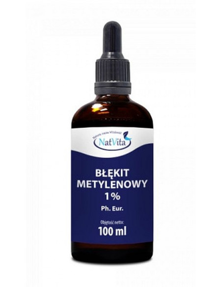 Błękit metylenowy - farmaceutyczny Ph. Eur. - 1%  - 100 ml Natvita