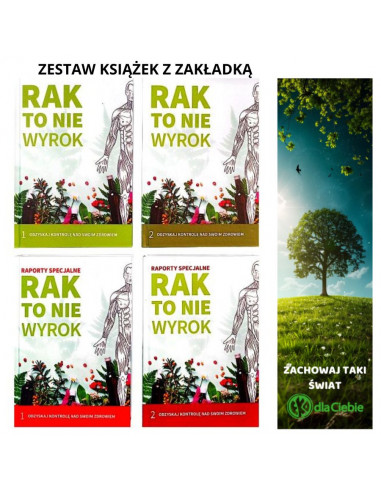 Rak to nie wyrok - zestaw 4 książek - Ryszard Grzebyk