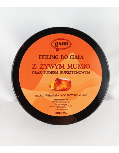 Peeling  z żywym Mumio i pyłem bursztynowym - 200 ml