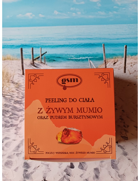Peeling  z żywym Mumio i pyłem bursztynowym - 200 ml