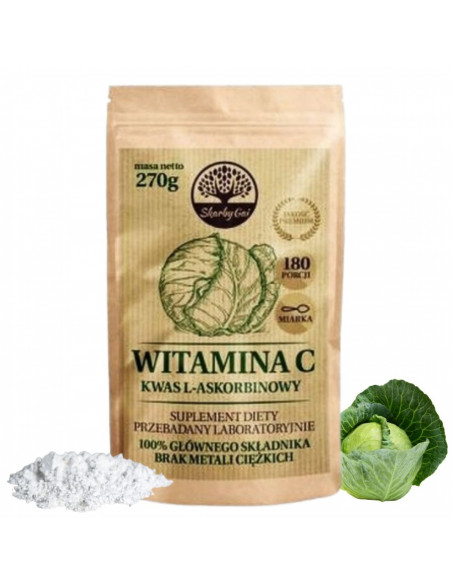 Kwas L-askorbinowy Witamina C 280 g - Skarby Gai