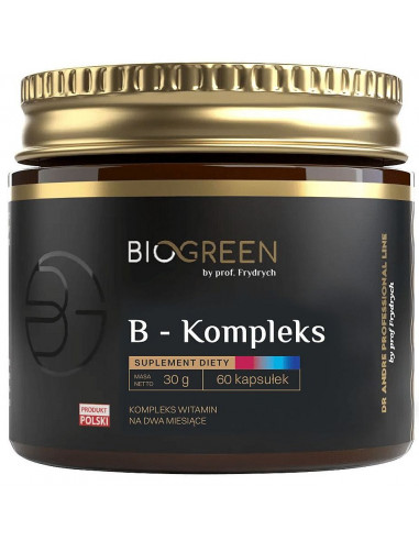 Witamina B-kompleks - 60 kaps. Biogreen
