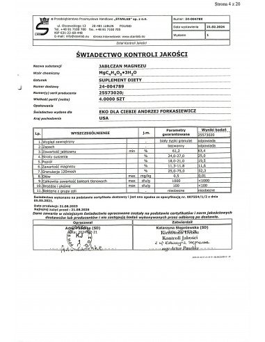 MSM – dimetylosulfon  siarka organiczna  Stanlab