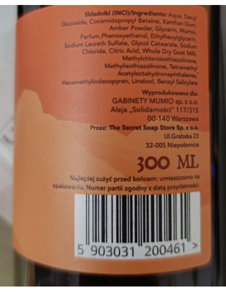 Szampon z Żywym Mumio i pyłem bursztynowym - 300 ml