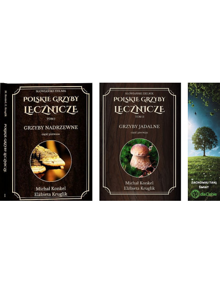 Polskie Grzyby Lecznicze - tomy 1 i 2  Michał Konkel, Elżbieta Kruglik
