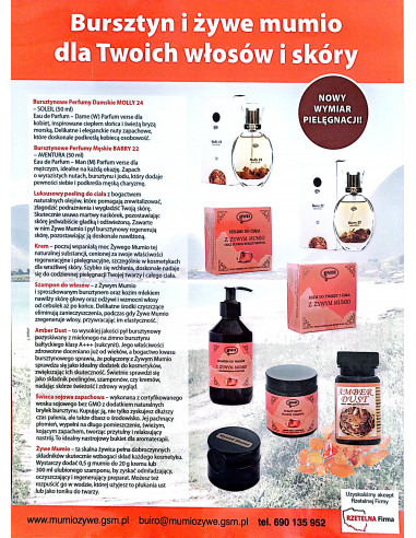 Szampon z Żywym Mumio i pyłem bursztynowym - 300 ml