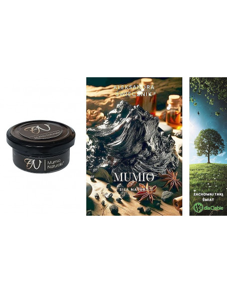 Zestaw Mumio Naturalis 50 gr i książka Mumio siła natury