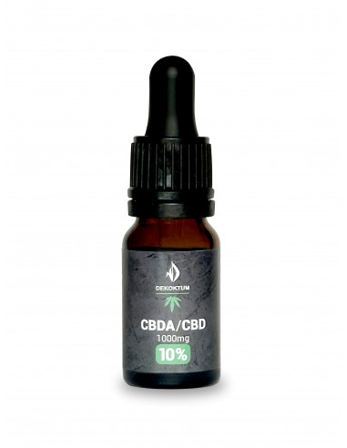 CBDA/CBD 10% olejek konopny 10 ml  Dekoktum