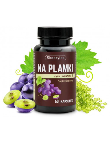 Na Plamki - cynk, beta karoten, witamina E - 60 kaps. Skoczylas