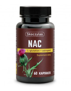 NAC - L-glutation , ostropest - 60 kaps. Skoczylas