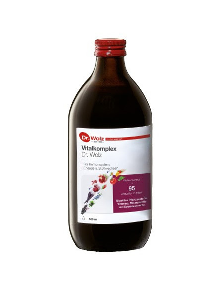 Vitalkomplex - 100% naturalny płynny koncentrat z bioaktywnymi witaminami - 500 ml