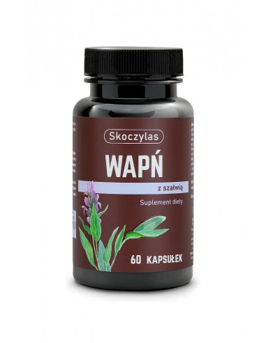 Wapń z szałwią - 60 kaps. Skoczylas