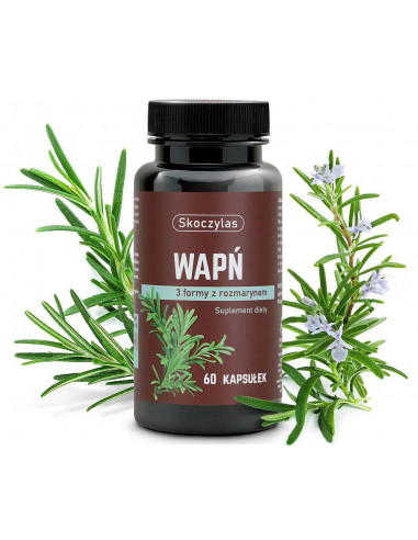 Wapń 3 formy z rozmarynem - 60 kaps. Skoczylas