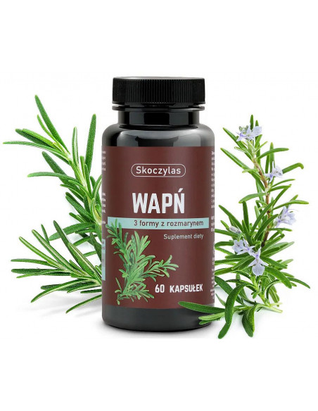 Wapń 3 formy z rozmarynem - 60 kaps. Skoczylas