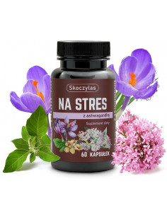 na Stres - ashwagandha, szafran, kozłek lekarski - 60 kaps. Skoczylas 2