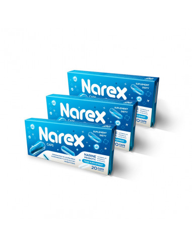 Narex Caps - zestaw 2 tygodniowy - 3x20 kaps..