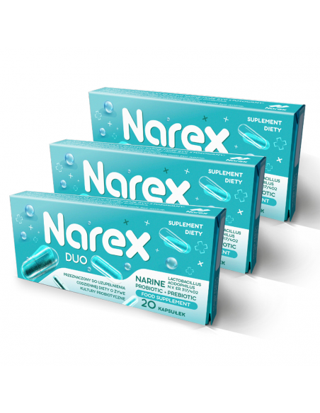 Narex Duo - zestaw 2 tygodniowy - 3x20 kaps.