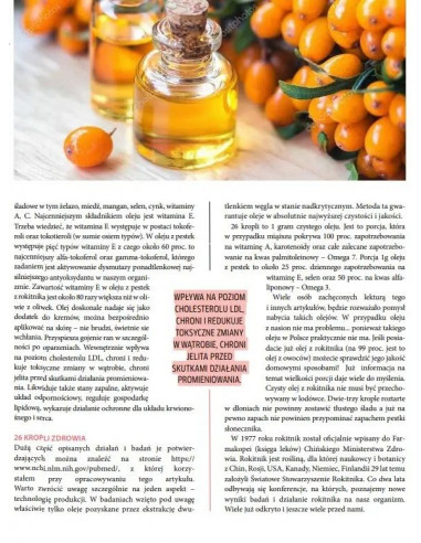 ZŁOTO Z ROKITNIKA  olej z miąższu owoców -50 ml