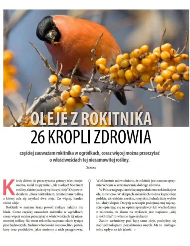 Złoto z Rokitnika Olej z pestek 50 ml