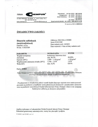 DMSO CZDA 500 ml Chempur