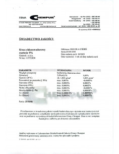 Kwas solny 5% CZDA 100 ml Chempur 2