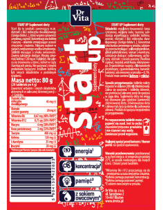 Start UP - tabletki musujące - 20 szt. Dr Vita 2
