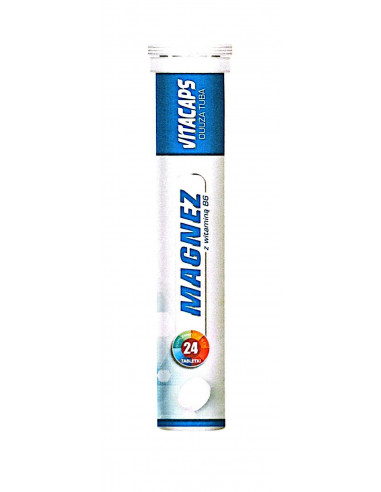VITACAPS - Magnez z witaminą B6 - 24 tabletki musujące - Dr Vita