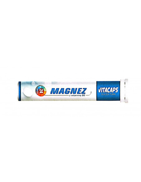 VITACAPS - Magnez z witaminą B6 - 24 tabletki musujące - Dr Vita