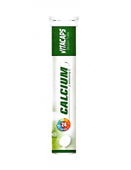 VITACAPS - Calcium - Wapń - 24 tabletki musujące Dr Vita