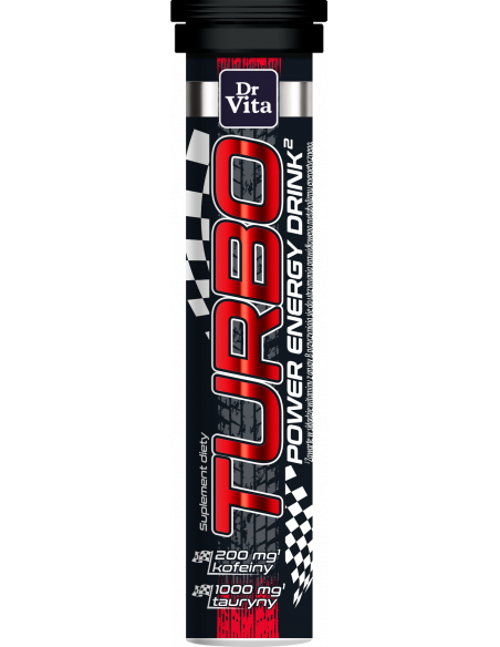 TURBO - Power energy drink - (następca Hussariona) - 20 tabletek musujących Dr Vita